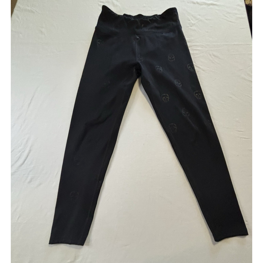 PHILANTHROPY Womens Skull Print Active Leggings Black Size M Yoga Pants Stretch